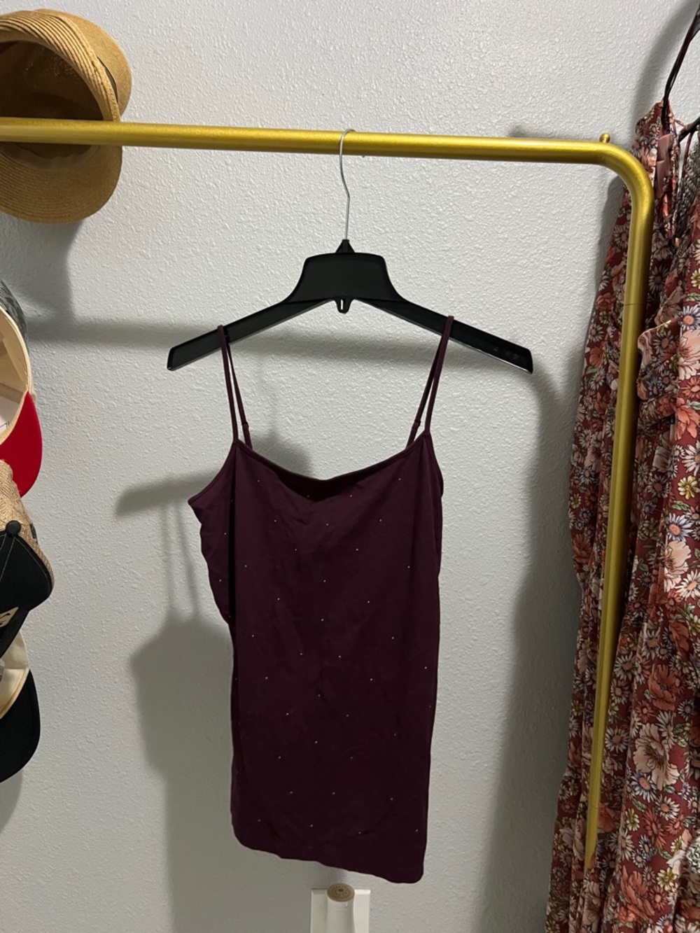 Ann Taylor Factory Plum Spaghetti Strap Camisole